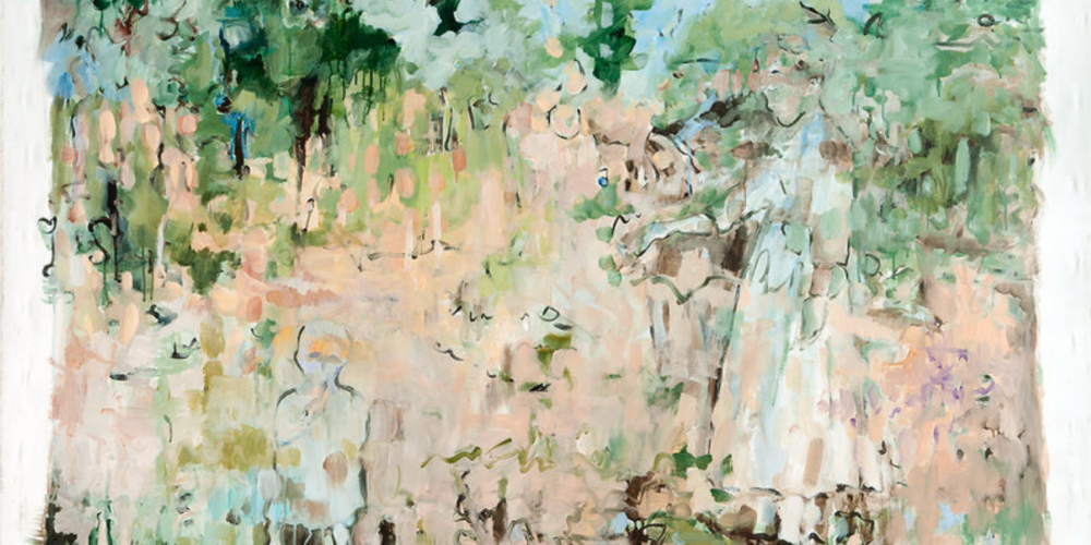 Edie Marshall_Emma and Paula, Acrylic on Canvas, 47