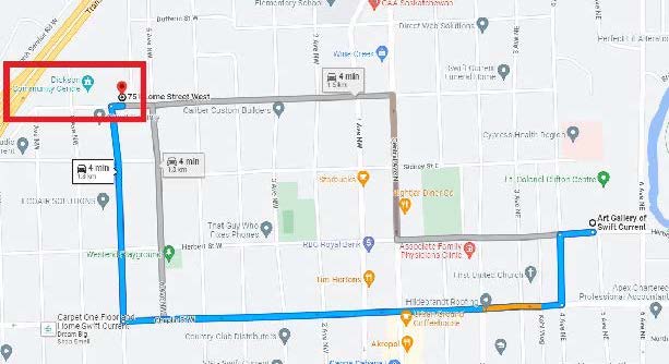 Dickson Community Centre Map